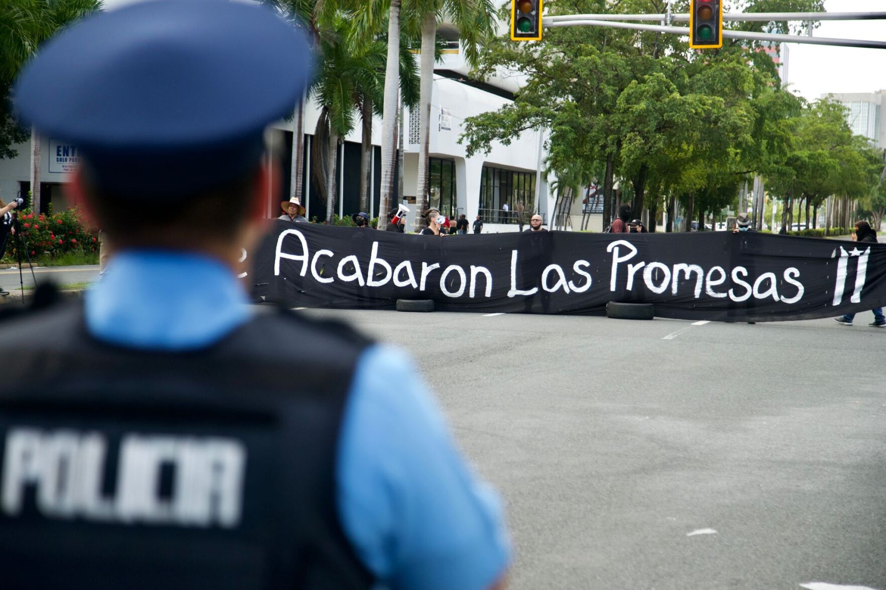 Manifestación en la Milla de Oro